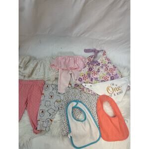 Baby Girl's 3-9 Months Clothing Lot of 9
